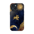 Altın Melek Ay ve Güneş Desenli Telefon Kılıfı K273