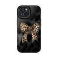 Siyah Zebra Fiyonklu Leopar Desenli Telefon Kılıfı K200