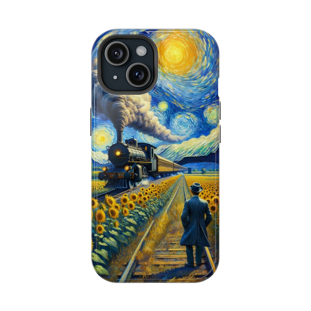 Ayçiçeği Tarlası ve Tren Temalı Telefon Kılıfı K029