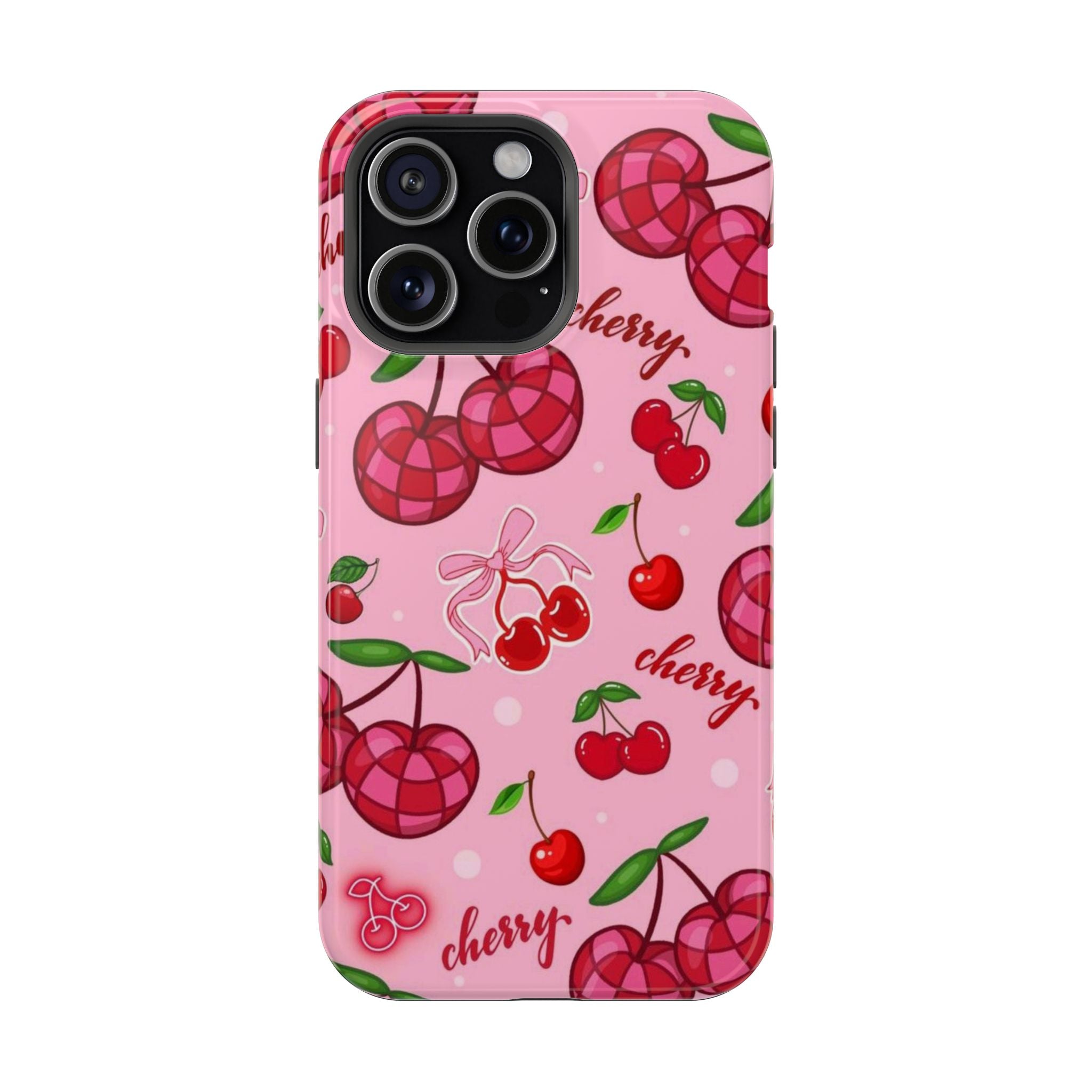 Pembe Kiraz Desenli Telefon Kılıfı K301