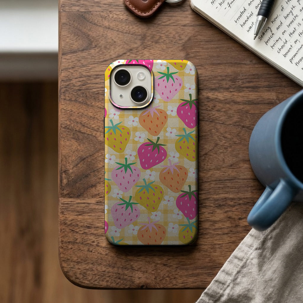Çilek Deseni Telefon Kılıfı K522