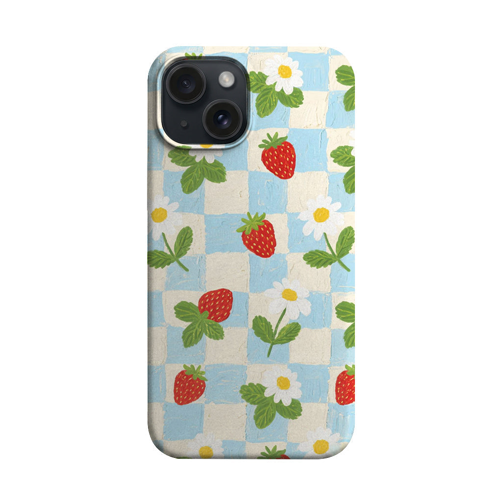 Çilek Papatya Deseni Telefon Kılıfı K391