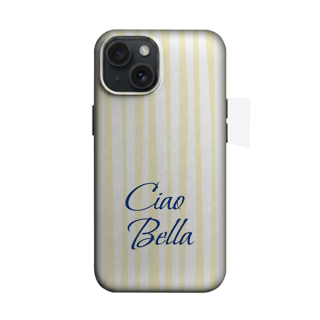 Çizgili Ciao Bella Yazısı Telefon Kılıfı K573