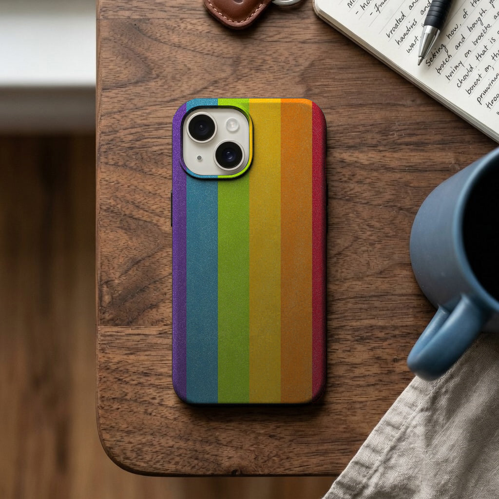 Gökkuşağı Şerit Deseni Telefon Kılıfı K520