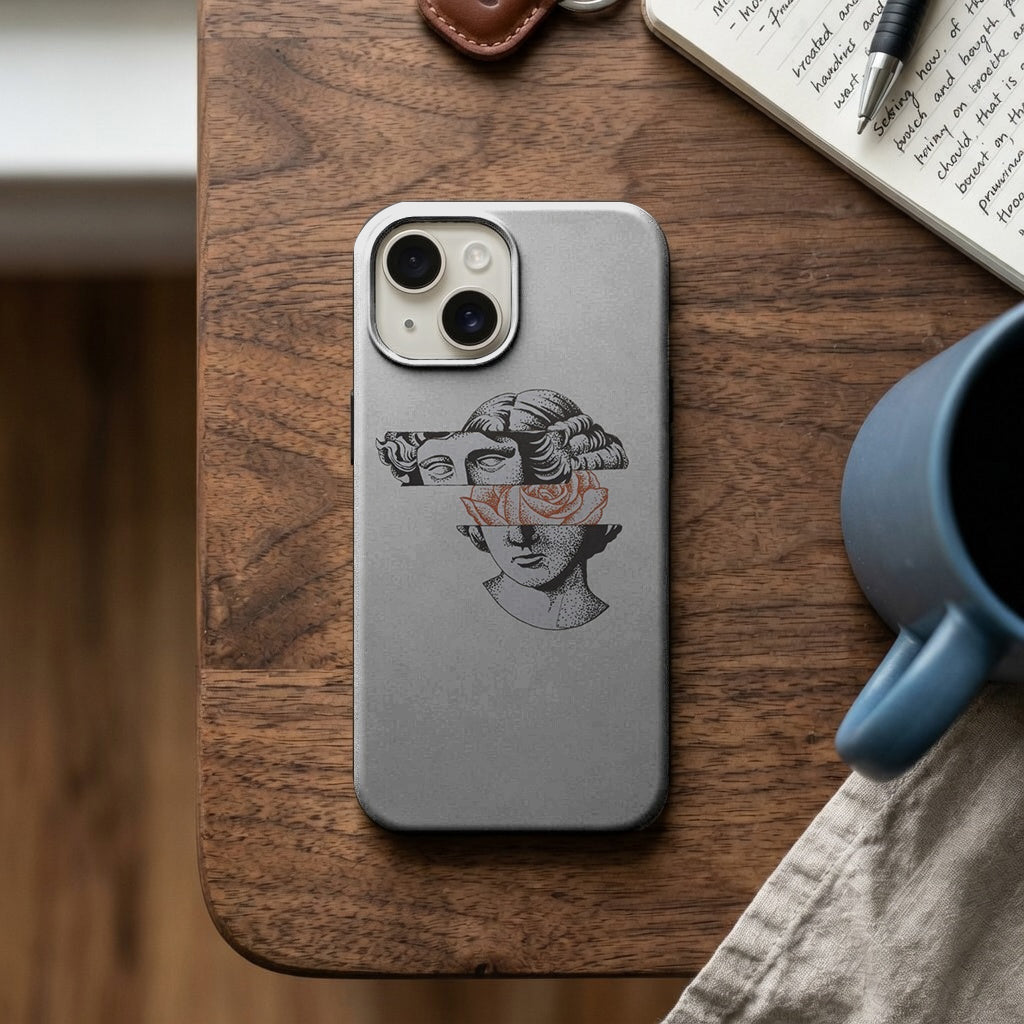 Heykel Kolaj Çizim Telefon Kılıfı K696