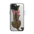 Pembe Fiyonklu Leopar Desenli Telefon Kılıfı K132