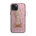 Pembe Fiyonklu Ayıcık Desenli Telefon Kılıfı K246