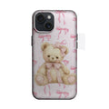 Pembe Fiyonklu Ayıcık Desenli Telefon Kılıfı K251