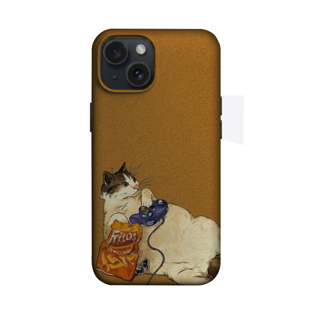 Cips Keyfi Kedi Telefon Kılıfı K407