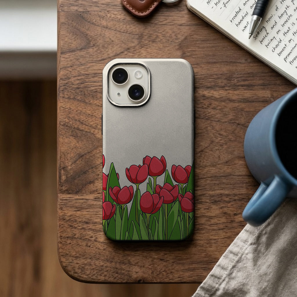 Kırmızı Laleler Telefon Kılıfı K532
