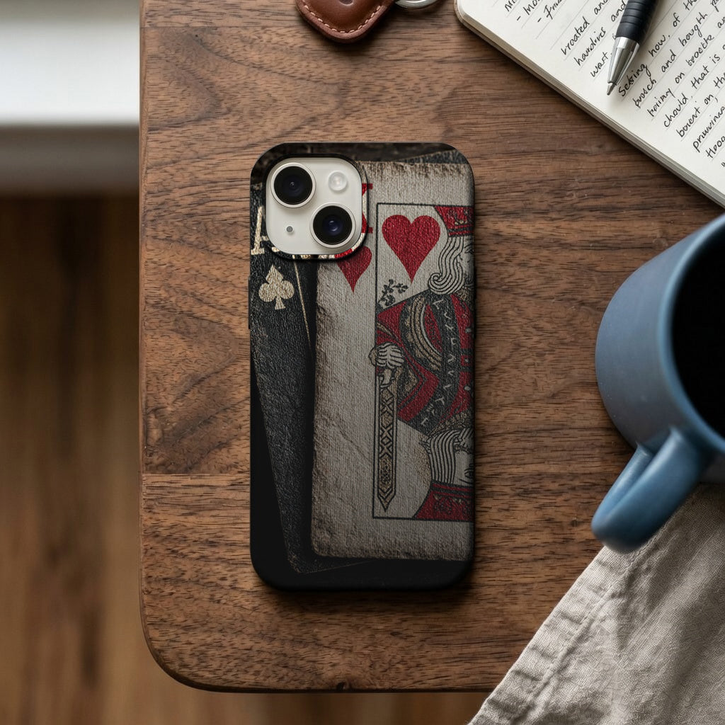 Kupa Kralı Kart Desenli Telefon Kılıfı K643