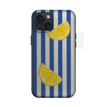 Lacivert Çizgili Limon Dilimleri Telefon Kılıfı K488
