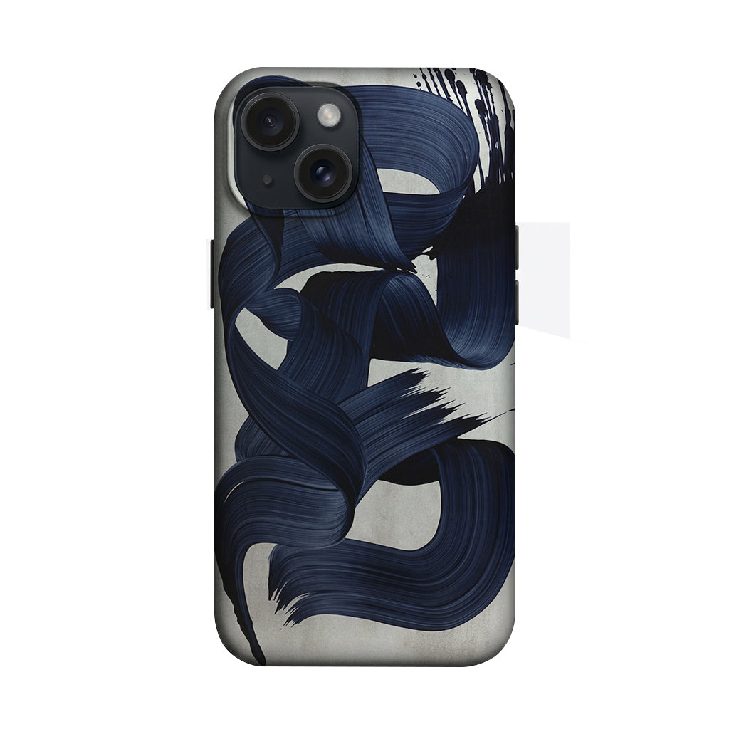 Lacivert Fırça Darbesi Desenli Telefon Kılıfı K680