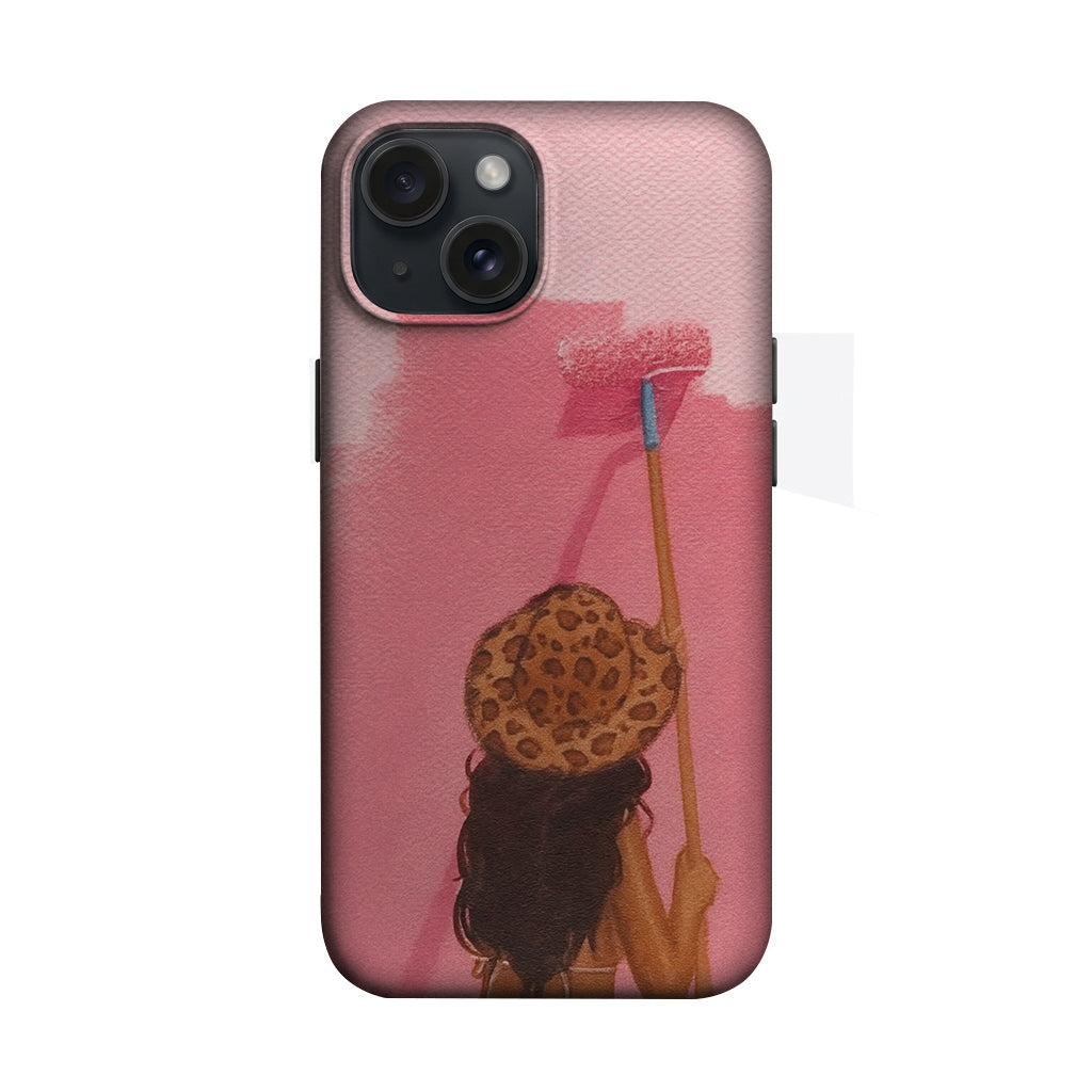 Leopar Şapkalı Salıncaktaki Kız Telefon Kılıfı K549