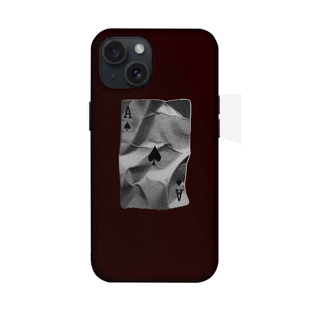 Maça Ası Kart Desenli Telefon Kılıfı K639