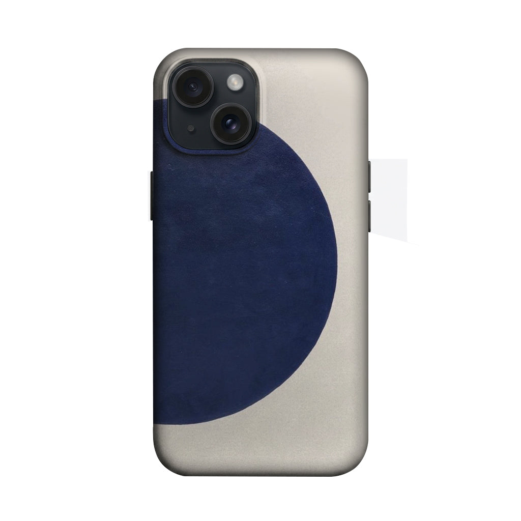 Mavi Daire Minimal Desenli Telefon Kılıfı K684