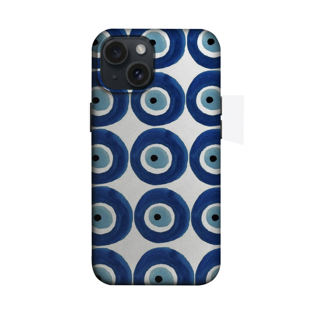 Mavi Nazar Boncuğu Deseni Telefon Kılıfı K485