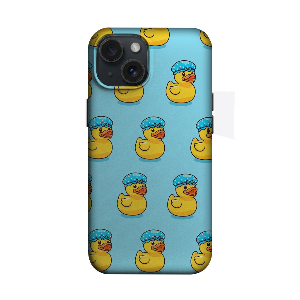 Mavi Zeminde Bandanalı Ördekler Telefon Kılıfı K600