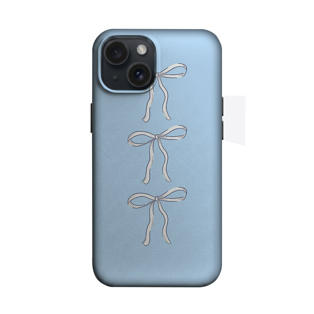 Mavi Zeminde Fiyonk Deseni Telefon Kılıfı K490