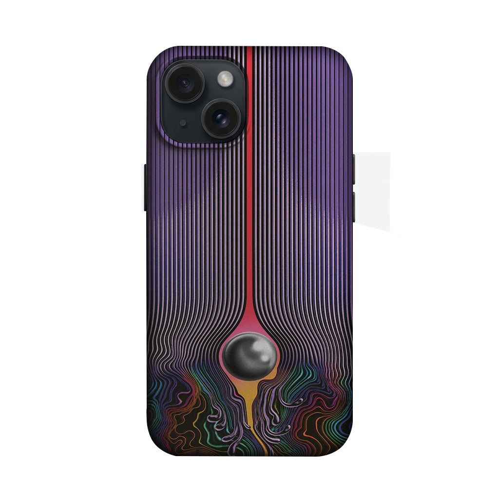 Mor Çizgili Küre Desenli Telefon Kılıfı K633
