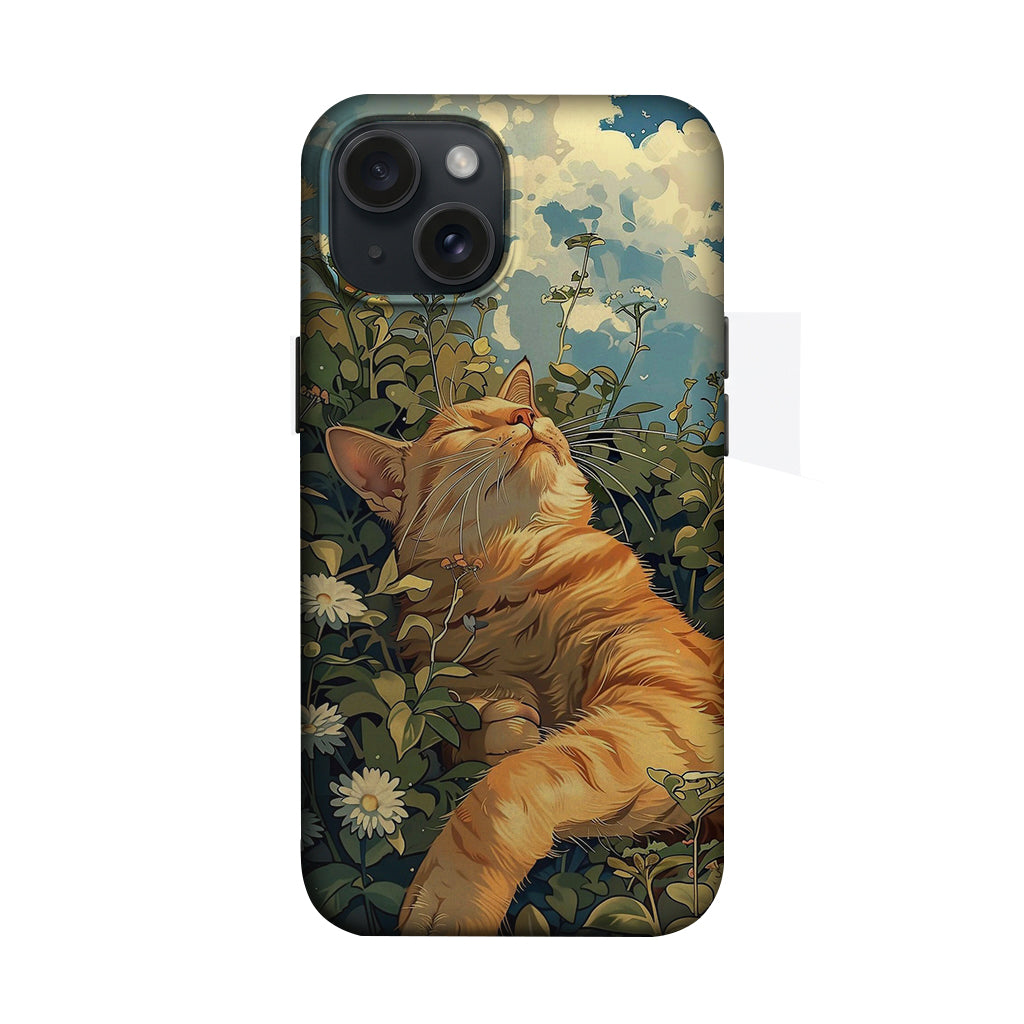 Papatyalar Arasında Kızıl Kedi Telefon Kılıfı K453
