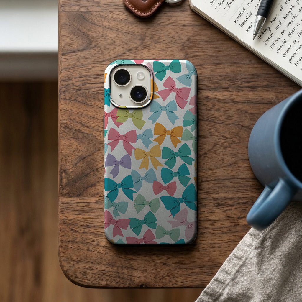 Pastel Fiyonk Deseni Telefon Kılıfı K530