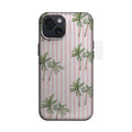 Pembe Çizgili Palmiyeler Telefon Kılıfı K539