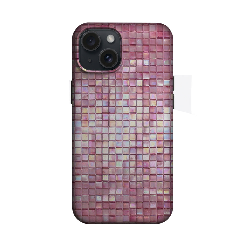 Pembe Mozaik Deseni Telefon Kılıfı K457