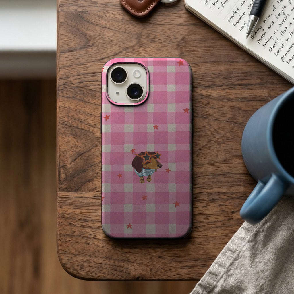 Pembe Pötikareli Minik Leopar Telefon Kılıfı K476