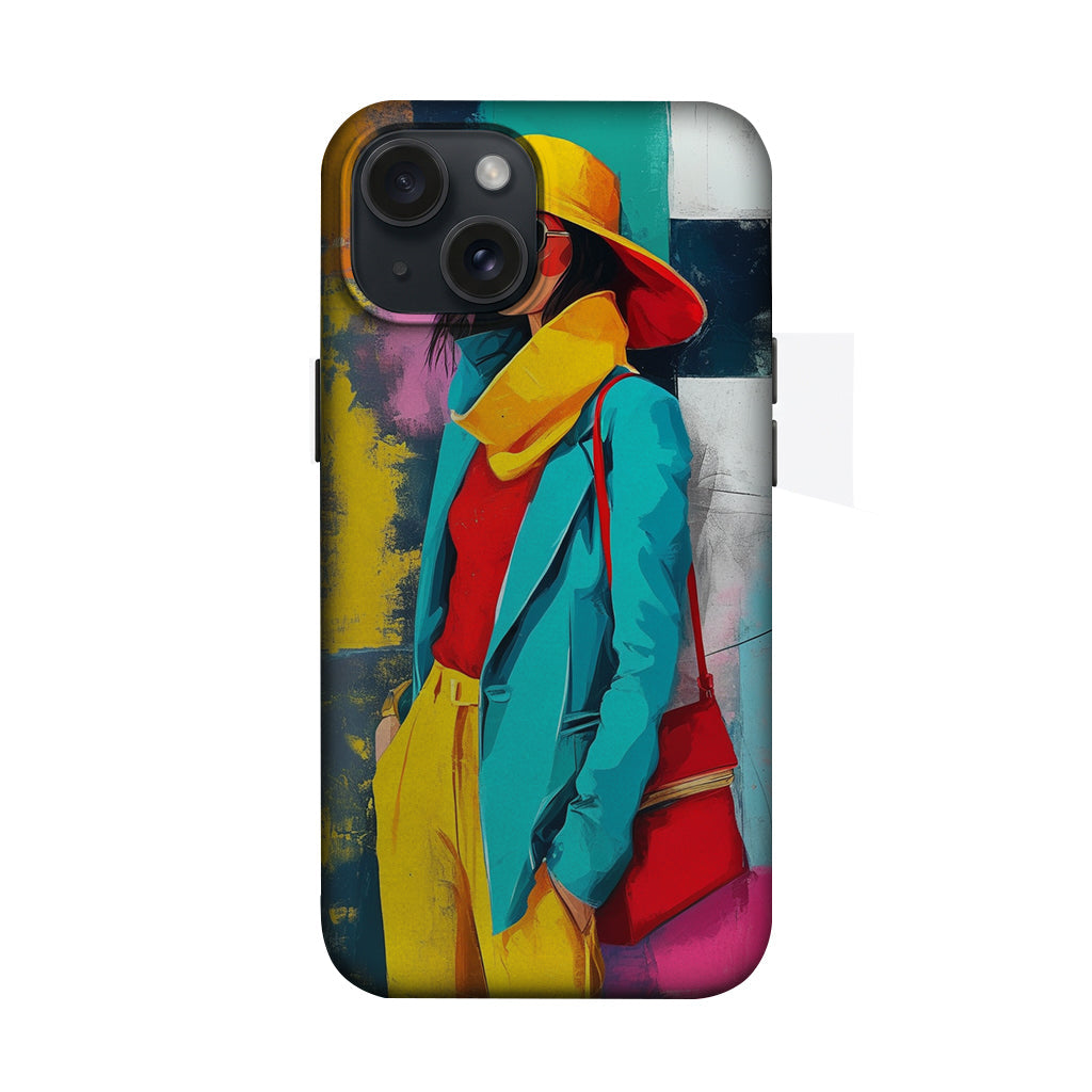 Renkli Şapkalı Moda Kadın Telefon Kılıfı K601