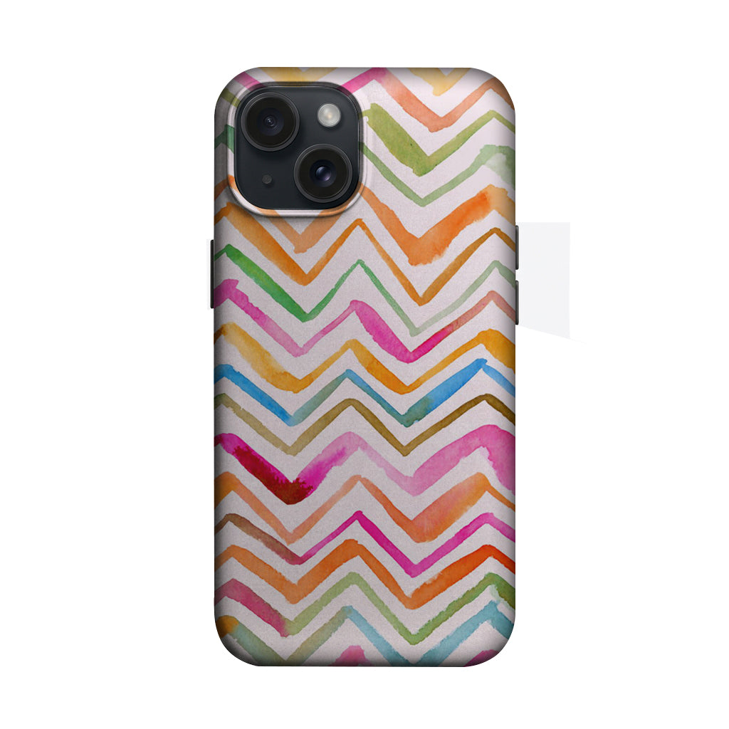 Renkli Zigzag Deseni Telefon Kılıfı K505
