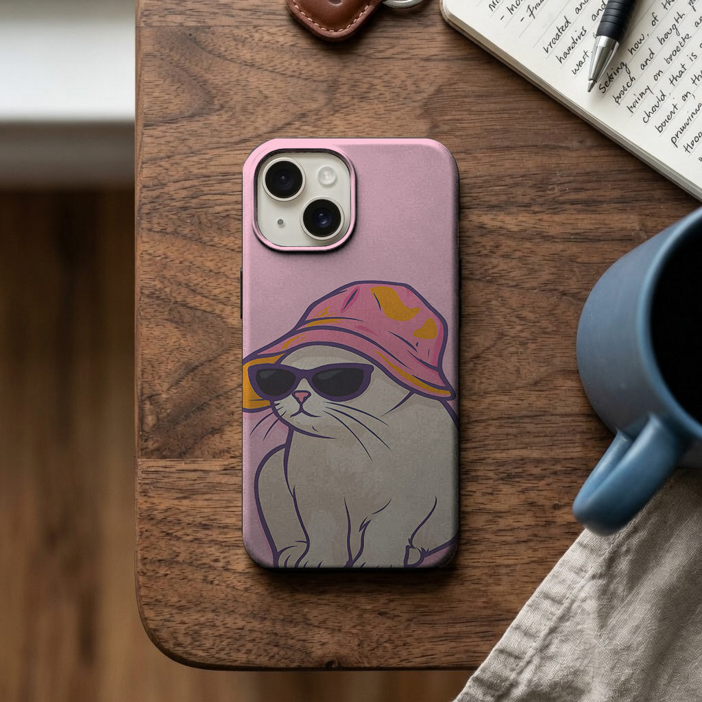 Şapkalı Gözlüklü Tavşan Telefon Kılıfı K579