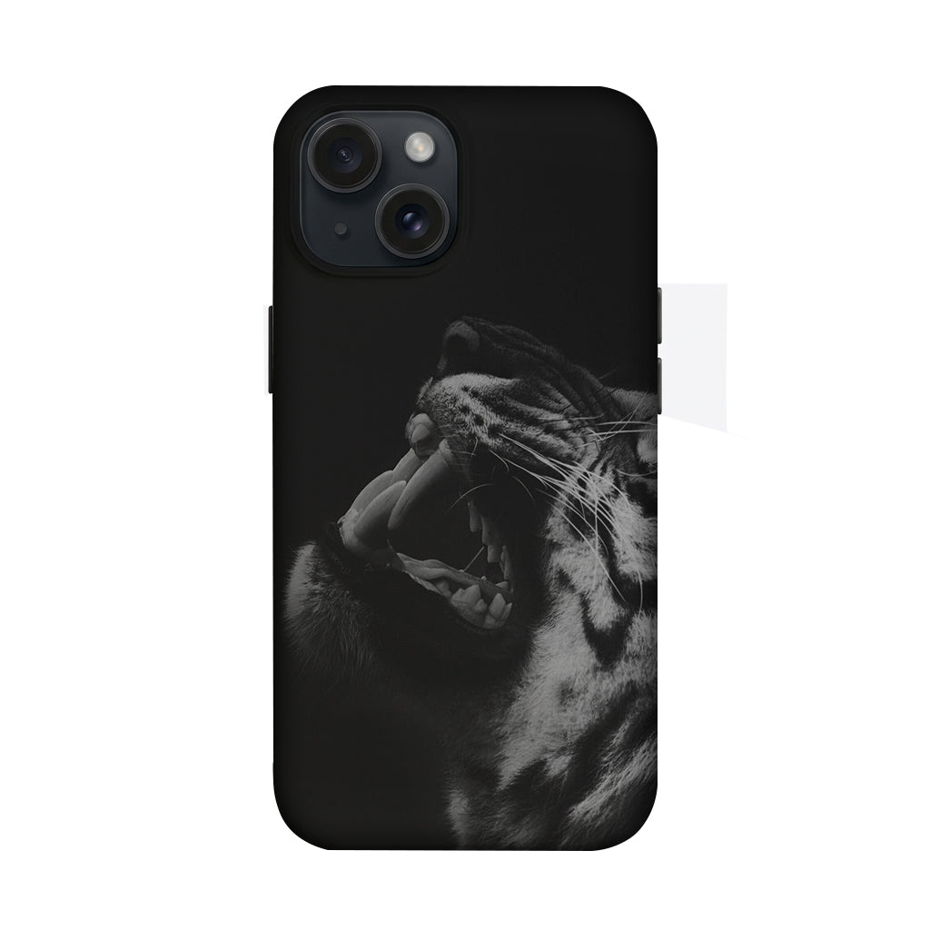Siyah Beyaz Kaplan Portre Telefon Kılıfı K671