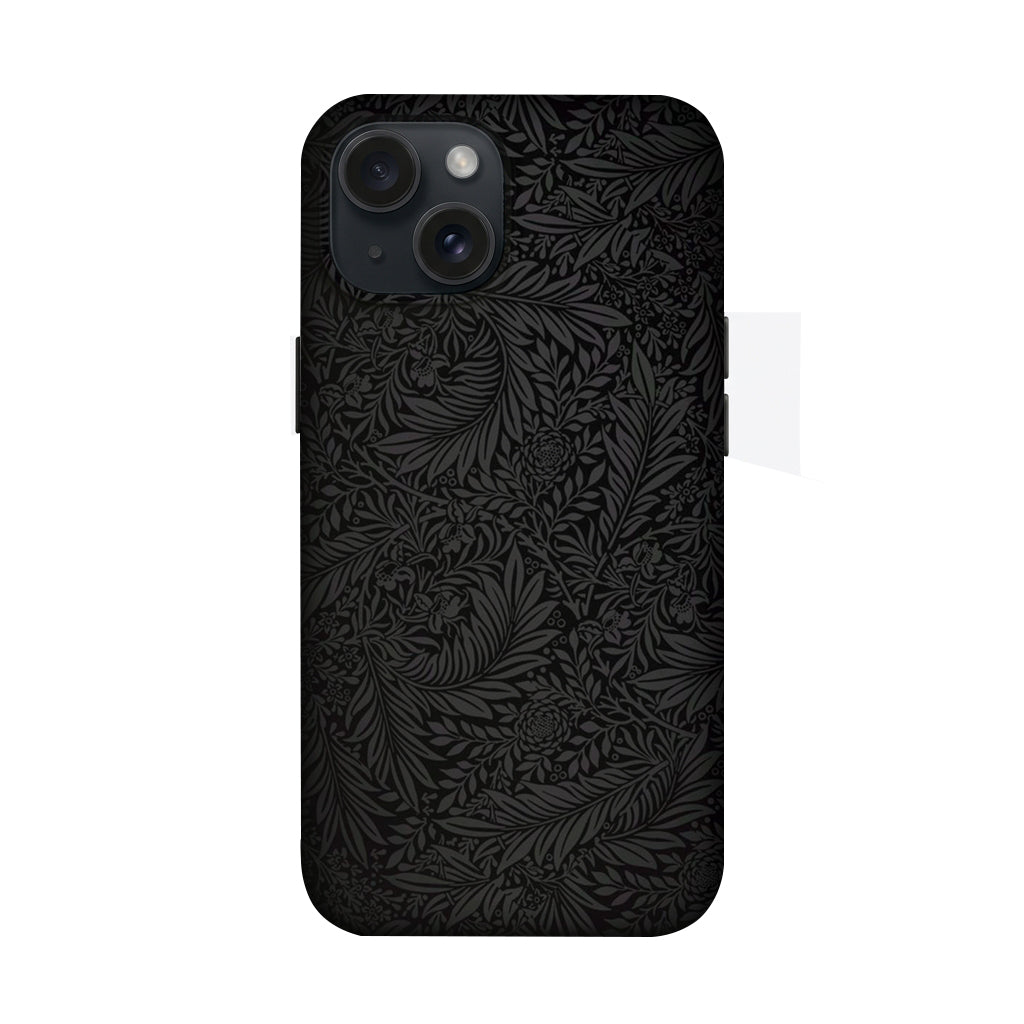 Siyah Yaprak Desenli Telefon Kılıfı K636
