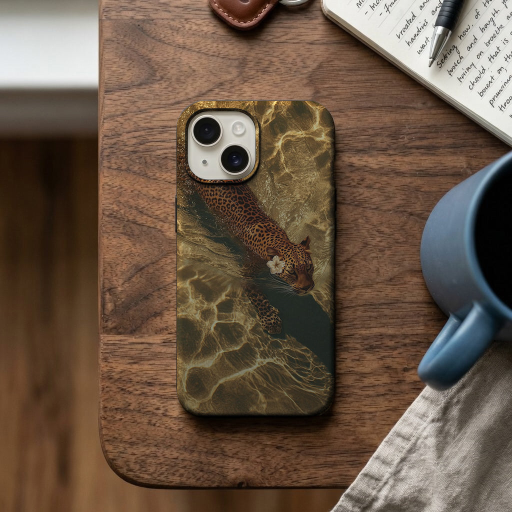 Suda Yüzen Leopar Telefon Kılıfı K692