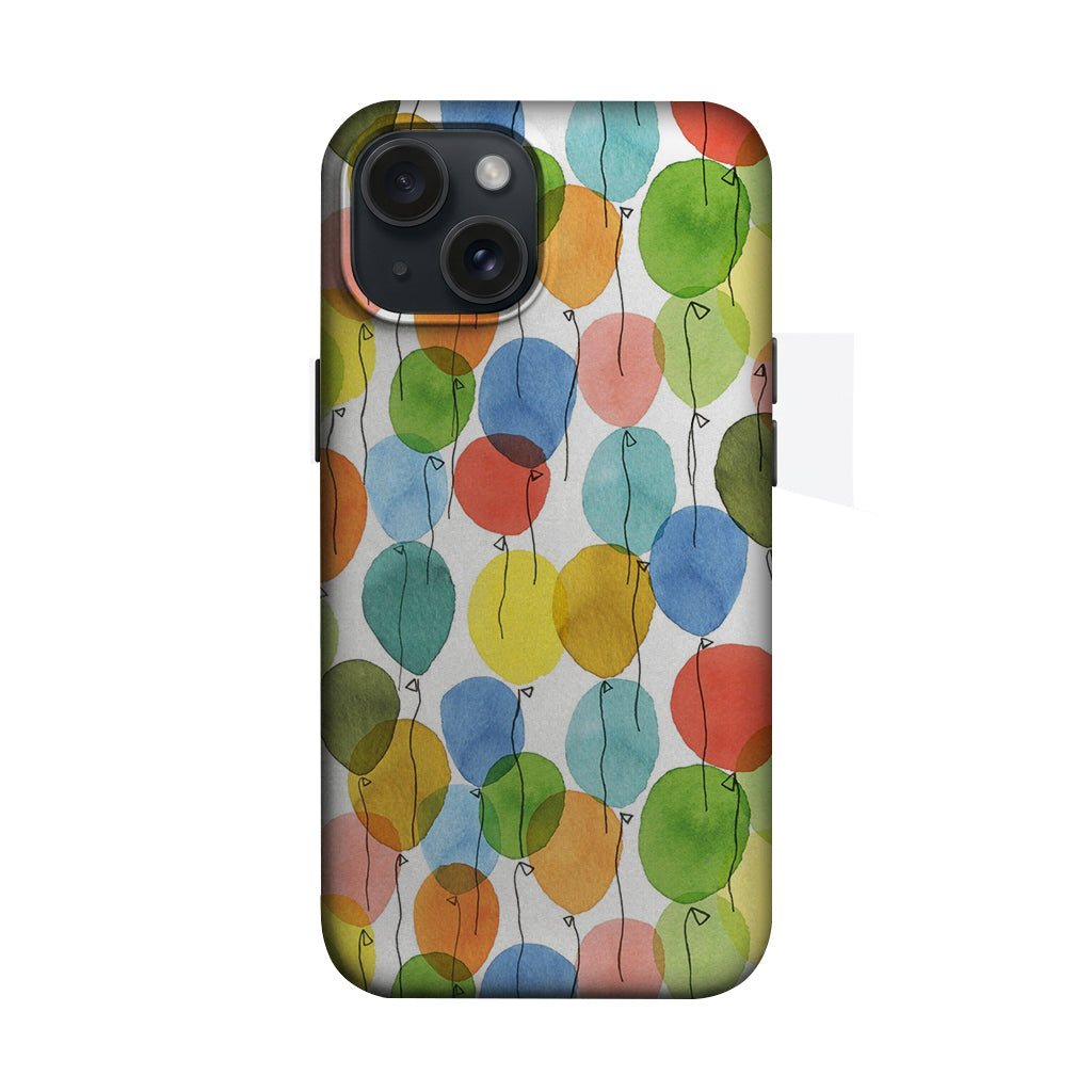 Sulu Boya Balon Deseni Telefon Kılıfı K512