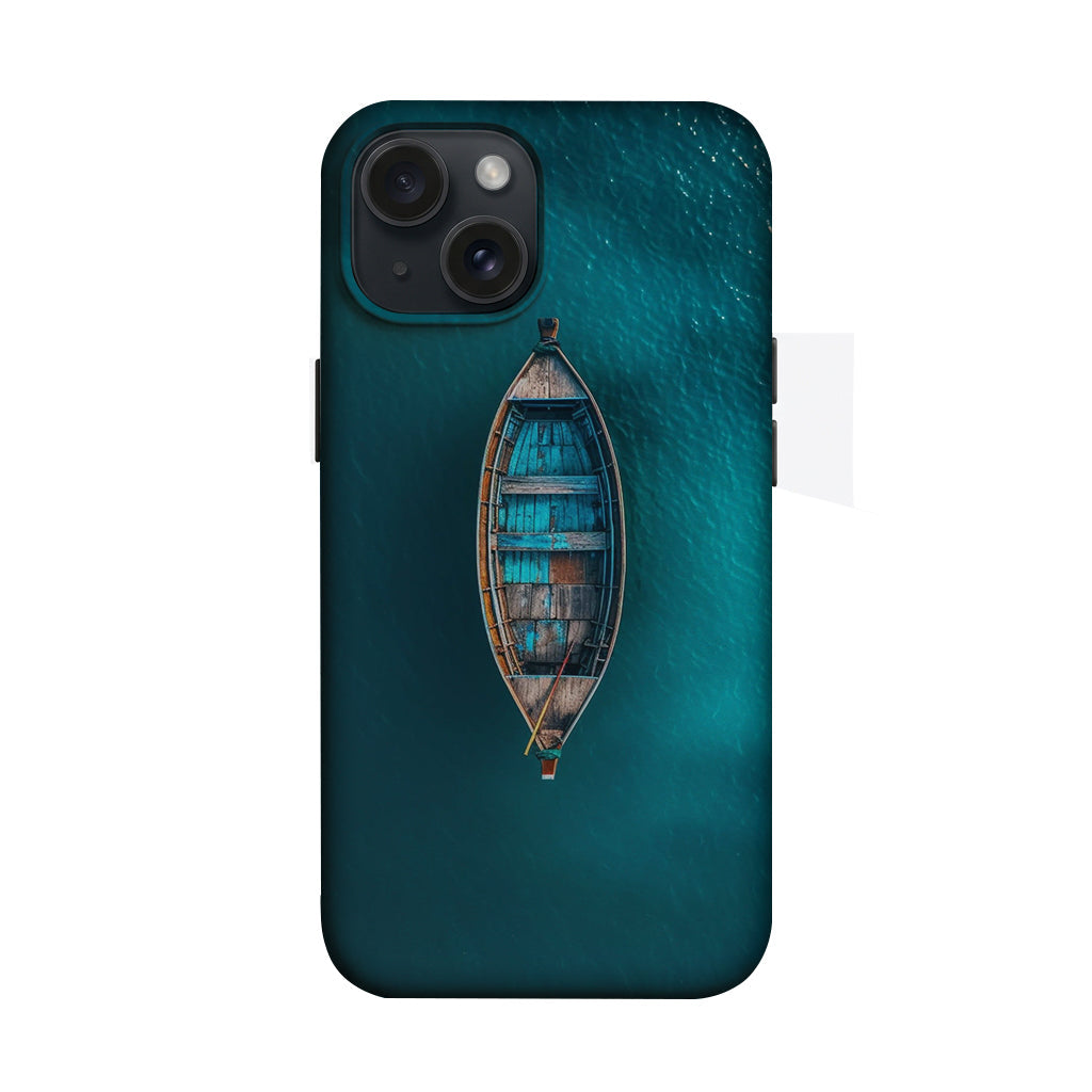 Turkuaz Denizde Kayık Telefon Kılıfı K451