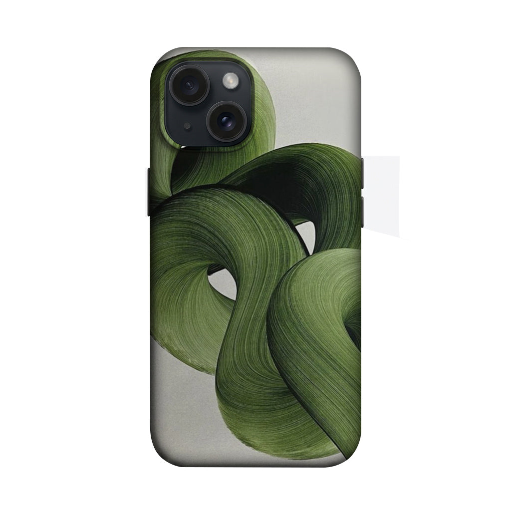 Yeşil Fırça Darbesi Desenli Telefon Kılıfı K681