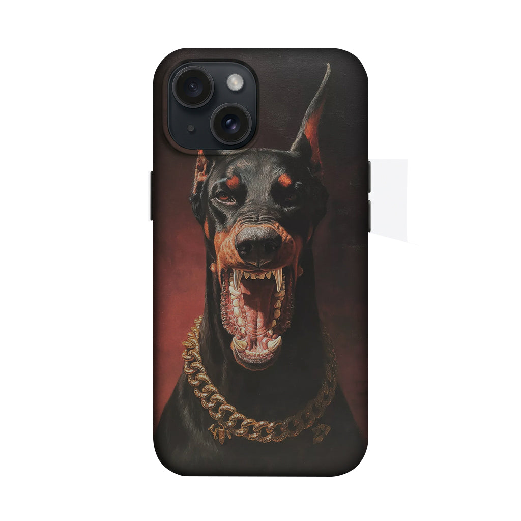 Zincirli Doberman Portre Telefon Kılıfı K672