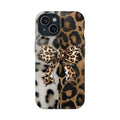 Leopar Desenli Fiyonk Detaylı Telefon Kılıfı K214