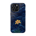 Sarı Çiçekli Gece Gökyüzü Telefon Kılıfı K019