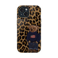 Leopar Desenli Erkek Ayı Figürlü Telefon Kılıfı K281
