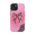 Pembe Leopar Desenli Fiyonk Tasarımı Telefon Kılıfı K247
