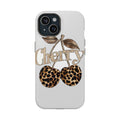 Leopar Desenli Kiraz Tasarımı Telefon Kılıfı K133